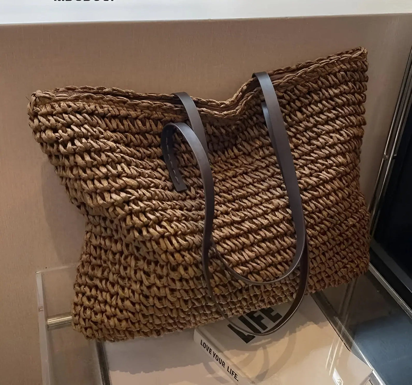 Boho Damentasche – Handgewebte Strandtasche mit Quasten & Details