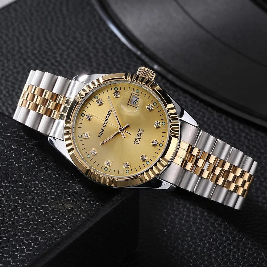 Edelstahl Automatik Armbanduhr Nr. 246