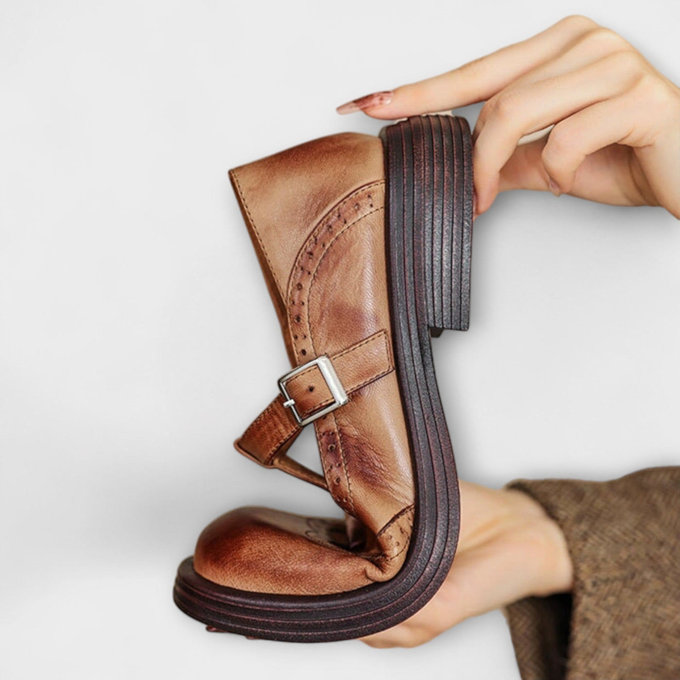 Sarolta – Leder Mary Janes