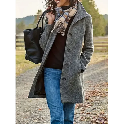Langer Trenchcoat Für Damen Im Winter | Warm