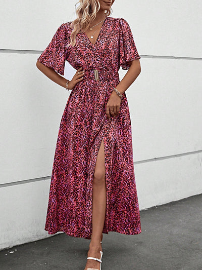 Attina Maxikleid mit Schmetterlingsärmeln