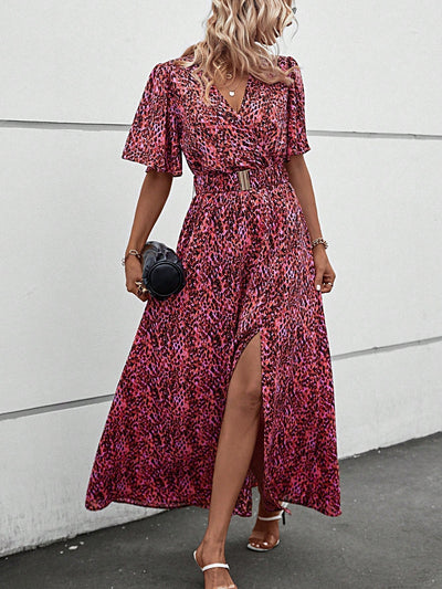 Attina Maxikleid mit Schmetterlingsärmeln