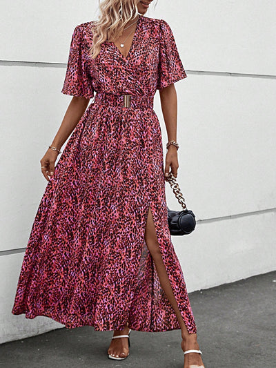 Attina Maxikleid mit Schmetterlingsärmeln