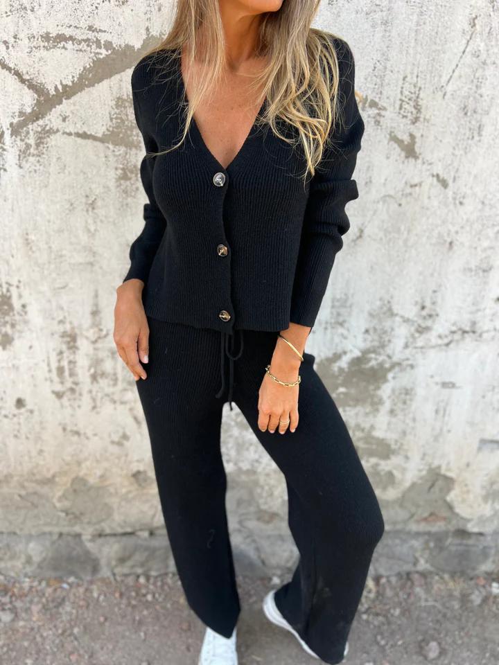 Eleanor Strickjacke und Hose Set