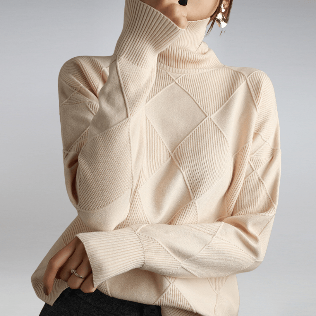 Everly Strick-Rollkragenpullover