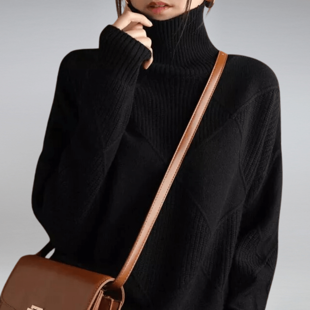 Everly Strick-Rollkragenpullover