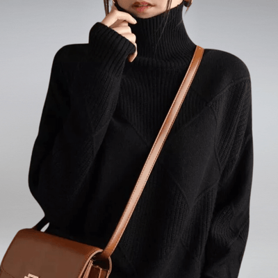Everly Strick-Rollkragenpullover