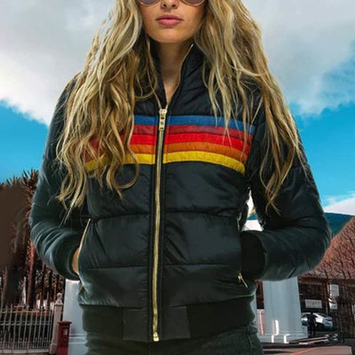Frederikke Mehrfarbige Pufferjacke