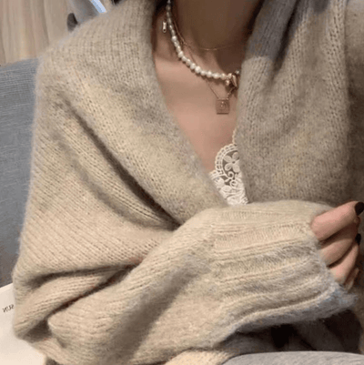 Frida Übergroße Strickjacke