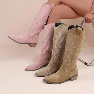 Georgia Knielange Cowboystiefel