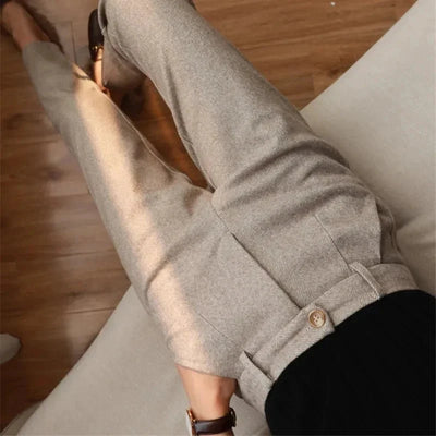 Halley Tweed-Hose mit Hoher Taille