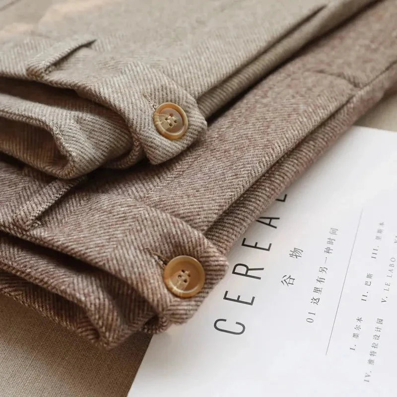 Halley Tweed-Hose mit Hoher Taille