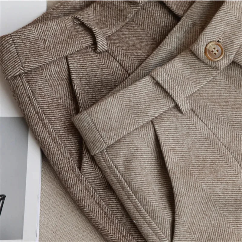 Halley Tweed-Hose mit Hoher Taille