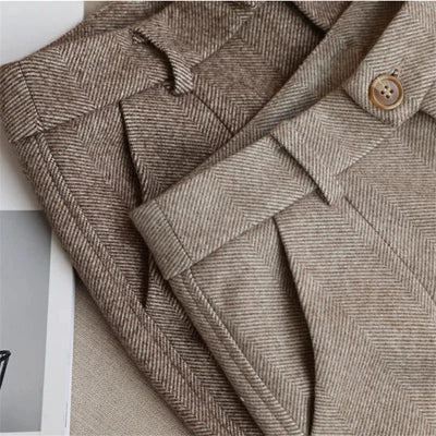 Halley Tweed-Hose mit Hoher Taille
