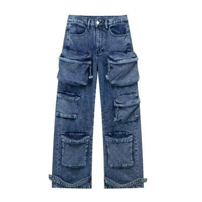Ines Streetwear-Jeans mit Weitem Bein