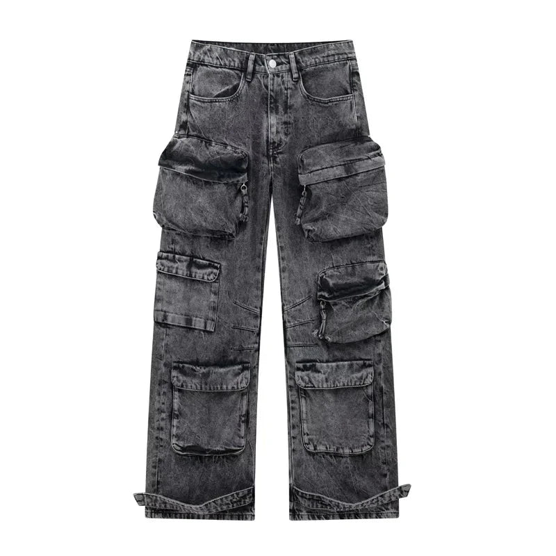 Ines Streetwear-Jeans mit Weitem Bein
