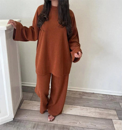 Ingrid Geripptes Loungewear-Set