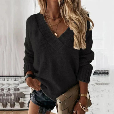 Jacinth V-Ausschnitt Strickpullover