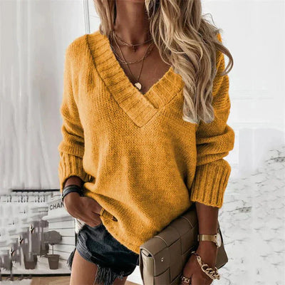Jacinth V-Ausschnitt Strickpullover