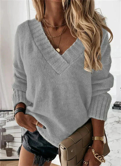 Jacinth V-Ausschnitt Strickpullover
