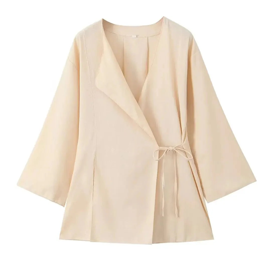 Jezebel Wickel-Bluse und Hose Set