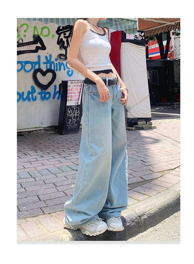 Jobelle Hochtaillierte Baggy Jeans