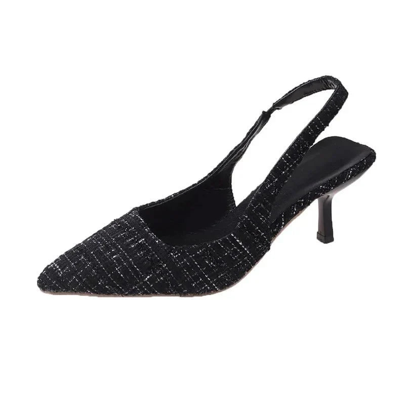 Judith Spitz Zulaufende Slingback-Absätze