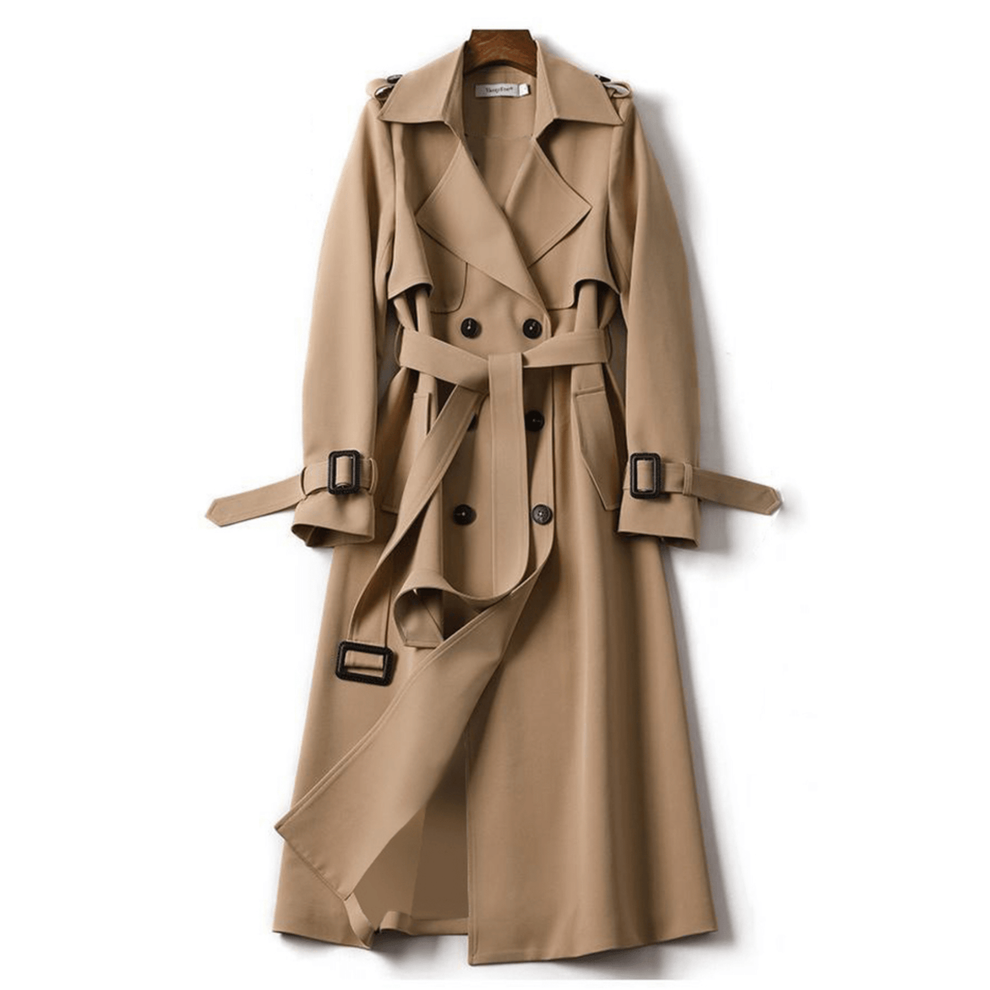 Damen Klassischer Trenchcoat | Lang Elegant