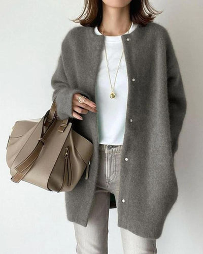 Letitia Mittellange Strickjacke