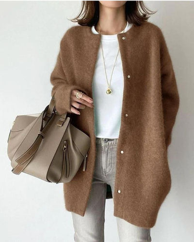 Letitia Mittellange Strickjacke