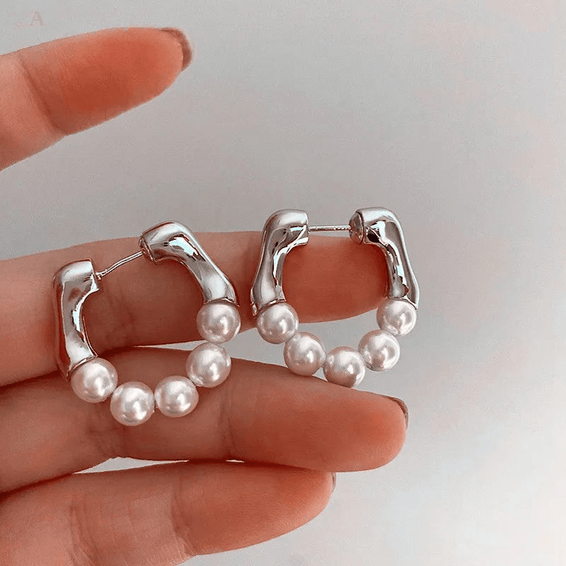 Micara - Pearl Curve - Ohrringe