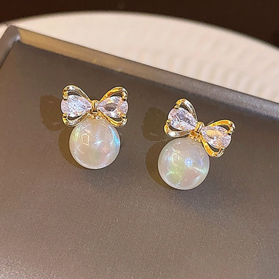 Micara - Pearl-fect Bows - Ohrringe
