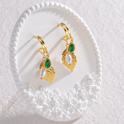 Micara - Pearl Foliage - Ohrringe