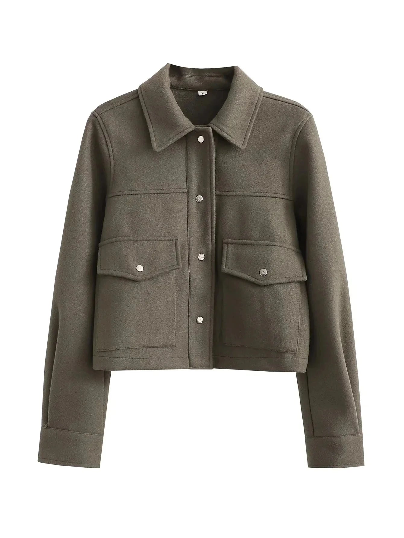 Oona - Herbstmode Jacke - Fronttaschen Stil