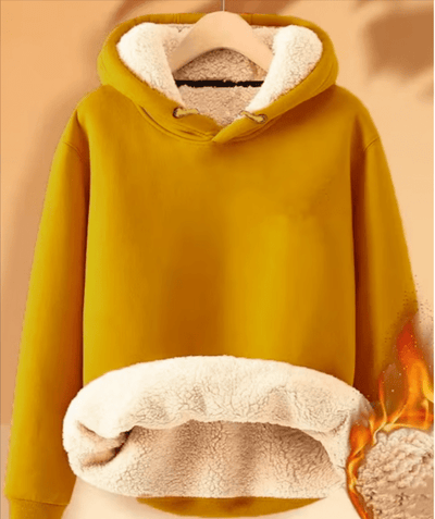 Simon - Sherpa-Fleecejacke mit Kapuze