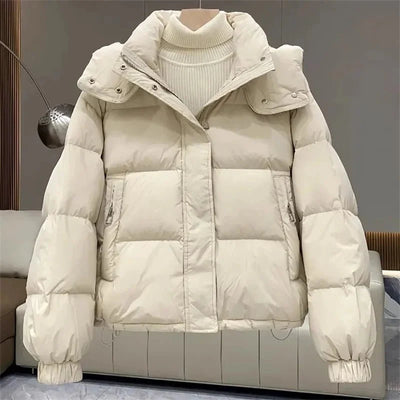 Simonne - Winterjacke - Stil mit Kapuze