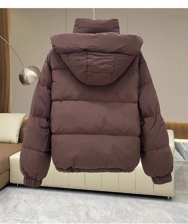 Simonne - Winterjacke - Stil mit Kapuze