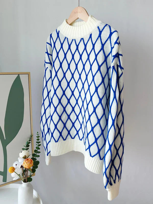 Elsa | Karierter Pullover für gemütliche Winterabende