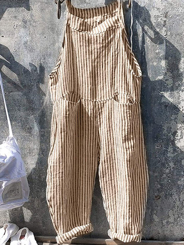 Keeley – Gestreifte Latzhose Mit Overalls