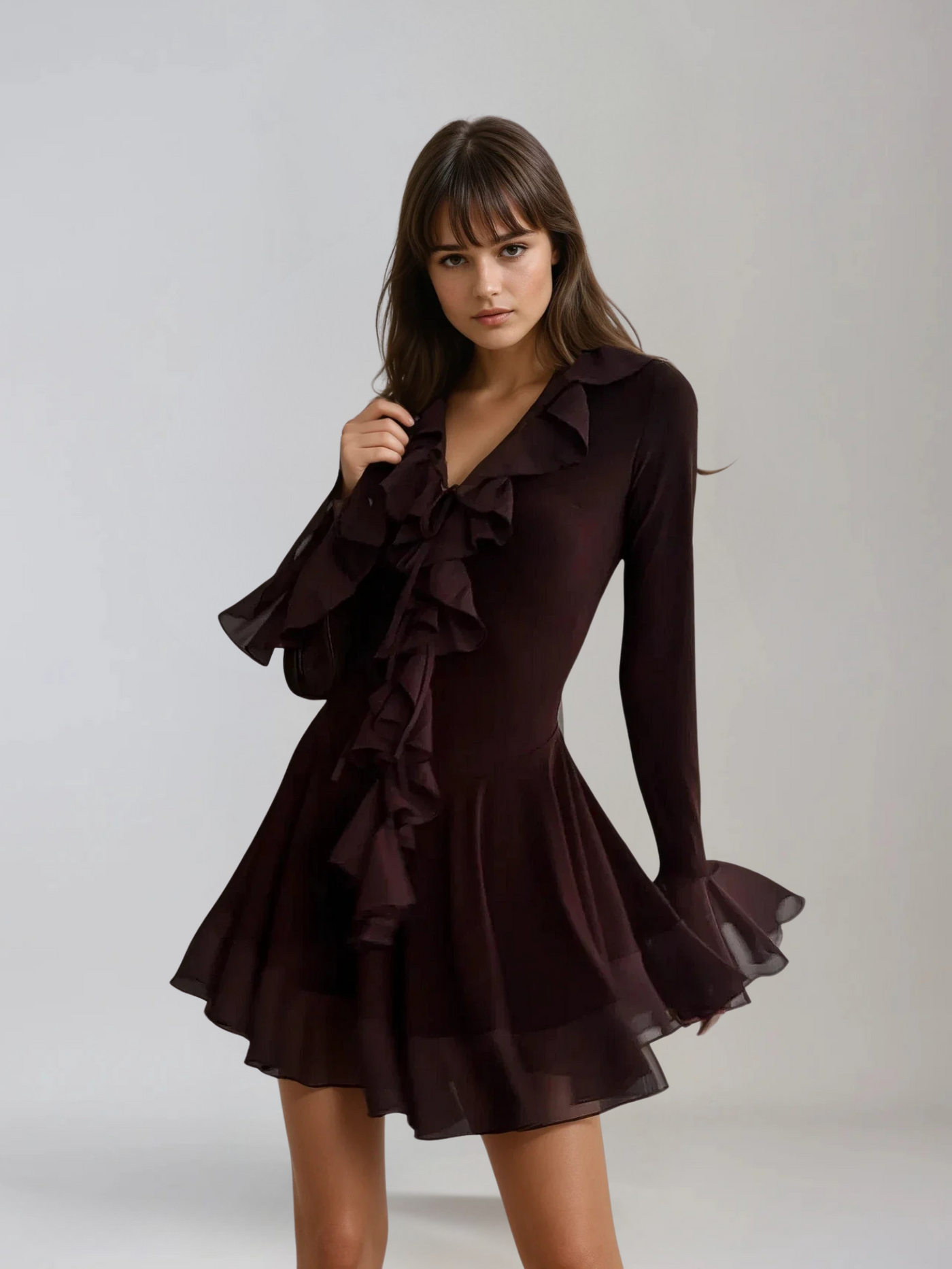 PERLA  | Sommerkleid mit V-Ausschnitt