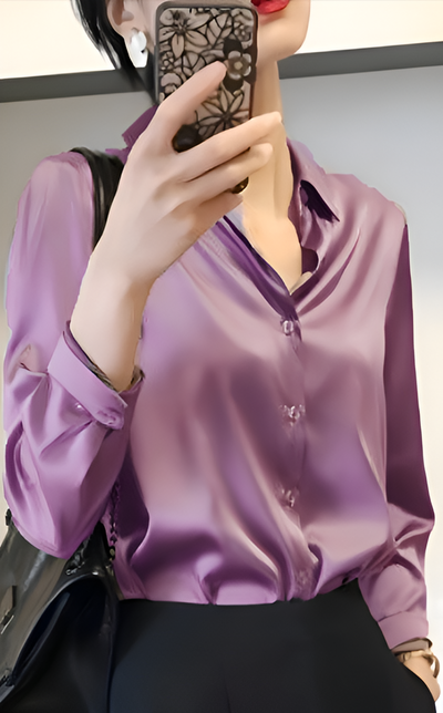 Coralie | Elegante Satinbluse