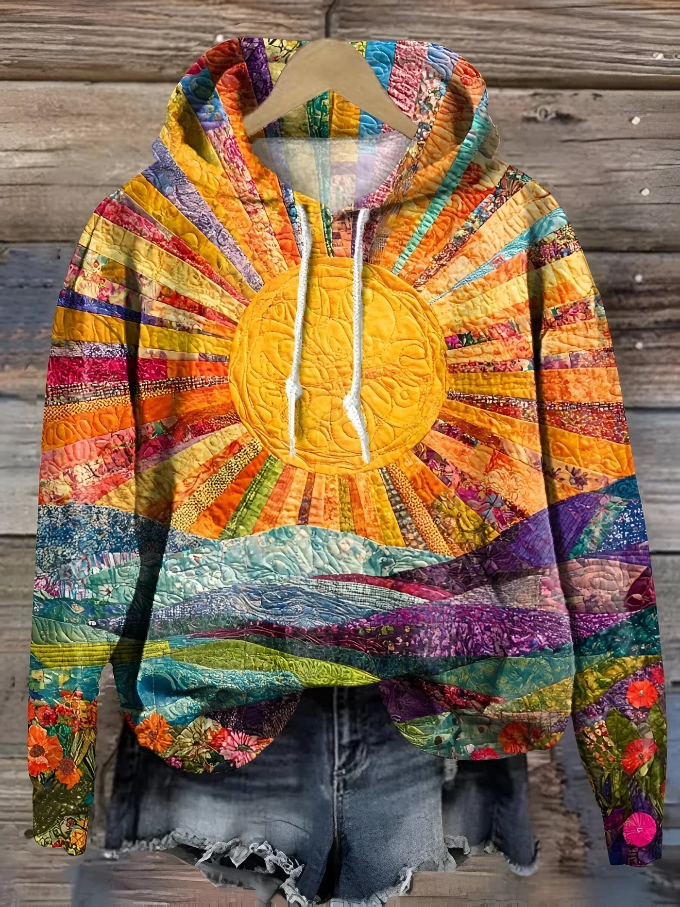 JUDITH™ | Kapuzenpullover mit Sonnenaufgangsbild