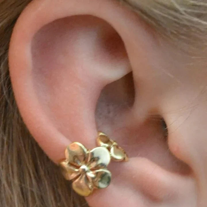 Kristall-Pin-Blumen-Ohrringe