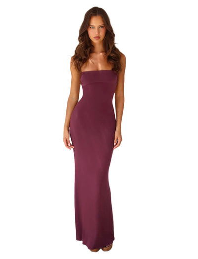 Marriane - Spaghetti-Träger-Maxikleid