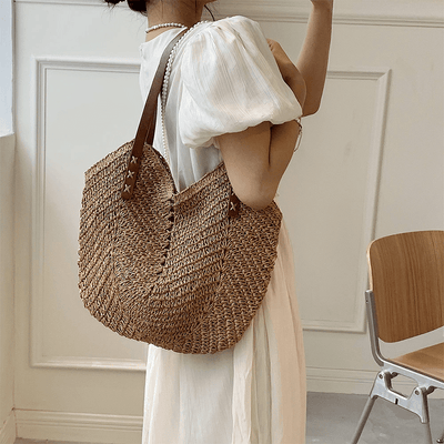 Vegane Leder Tote Bag – Minimalistische Große Schultertasche