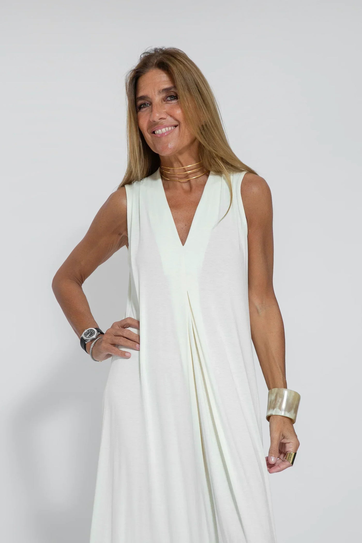 Kleid mit strickjacke