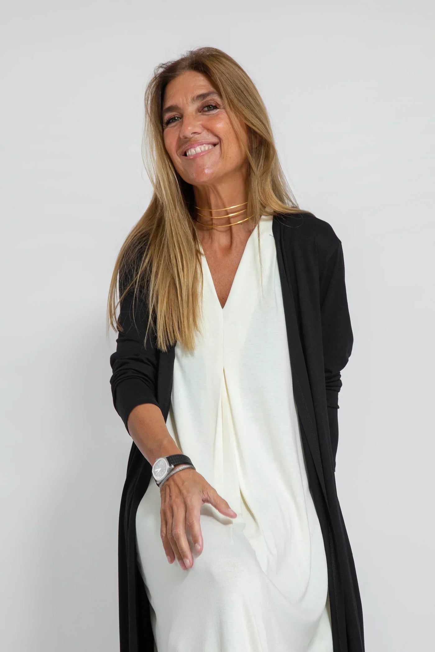 Kleid mit strickjacke