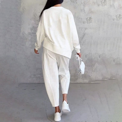 MIRAVO | Minimalistische Zweiteiler-Set in Ivory