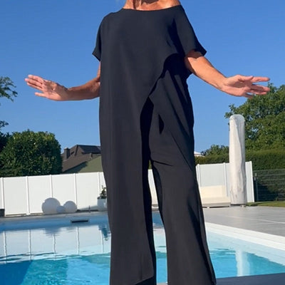 Shelagh – Schulterfreies Oberteil Und Hose Im Satz