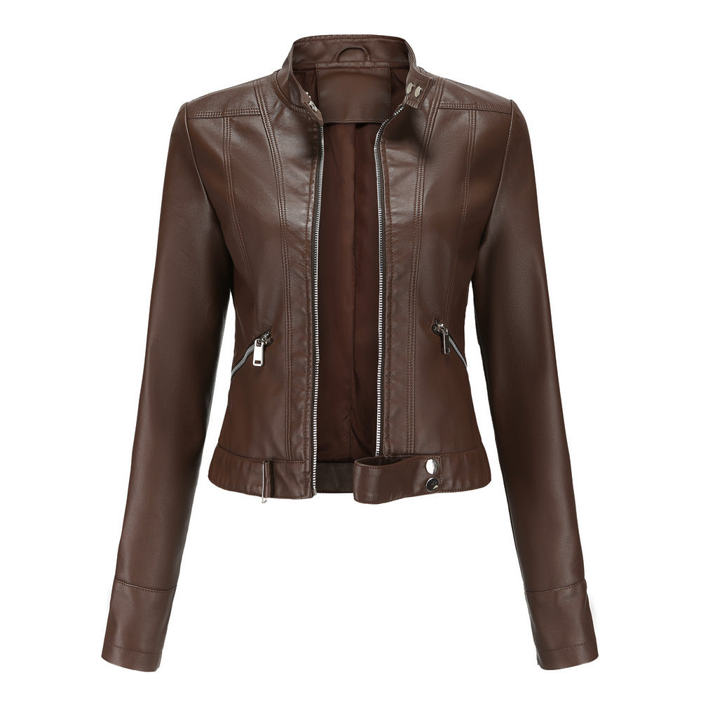 Stylische lederjacke